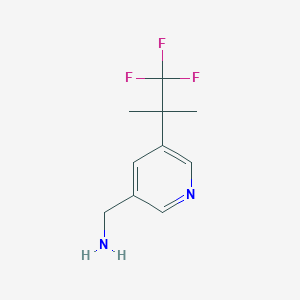 (5-(1,1,1-Trifluoro-2-methylpropan-2-yl)pyridin-3-yl)methanamine