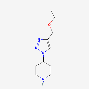 molecular formula C10H18N4O B1480664 4-(4-(ethoxymethyl)-1H-1,2,3-triazol-1-yl)piperidine CAS No. 2098071-50-0