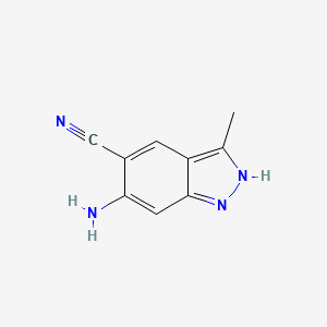 1H-Indazole-5-carbonitrile, 6-amino-3-methyl-