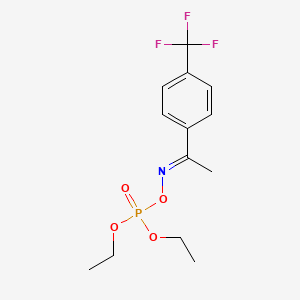 diethyl [(E)-1-[4-(trifluoromethyl)phenyl]ethylideneamino] phosphate