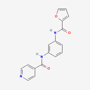 N-{3-[(furan-2-ylcarbonyl)amino]phenyl}pyridine-4-carboxamide