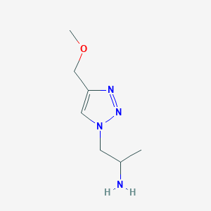 1-(4-(methoxymethyl)-1H-1,2,3-triazol-1-yl)propan-2-amine