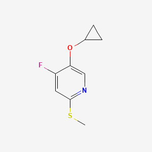 5-Cyclopropoxy-4-fluoro-2-(methylthio)pyridine