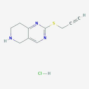 molecular formula C10H12ClN3S B1480669 2-(Prop-2-yn-1-ylthio)-5,6,7,8-tetrahydropyrido[4,3-d]pyrimidine hydrochloride CAS No. 2098122-87-1