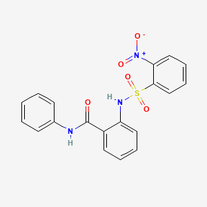 2-{[(2-nitrophenyl)sulfonyl]amino}-N-phenylbenzamide