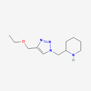 2-((4-(ethoxymethyl)-1H-1,2,3-triazol-1-yl)methyl)piperidine