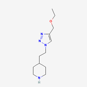 4-(2-(4-(ethoxymethyl)-1H-1,2,3-triazol-1-yl)ethyl)piperidine