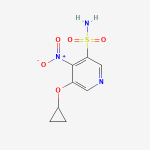 5-Cyclopropoxy-4-nitropyridine-3-sulfonamide