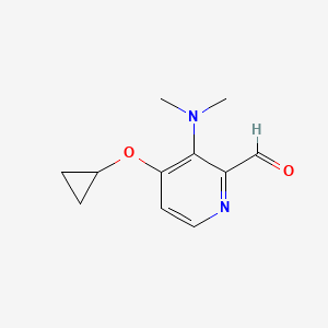 4-Cyclopropoxy-3-(dimethylamino)picolinaldehyde