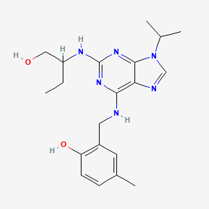 2-(((2-((1-Hydroxybutan-2-yl)amino)-9-isopropyl-9H-purin-6-yl)amino)methyl)-4-methylphenol