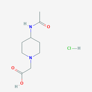 2-(4-Acetamidopiperidin-1-yl)acetic acid hydrochloride