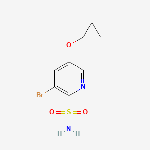 3-Bromo-5-cyclopropoxypyridine-2-sulfonamide