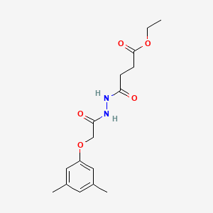 Ethyl 4-{2-[(3,5-dimethylphenoxy)acetyl]hydrazinyl}-4-oxobutanoate