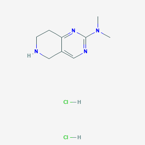 molecular formula C9H16Cl2N4 B1480675 N,N-dimethyl-5,6,7,8-tetrahydropyrido[4,3-d]pyrimidin-2-amine dihydrochloride CAS No. 2098031-71-9