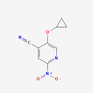 5-Cyclopropoxy-2-nitroisonicotinonitrile