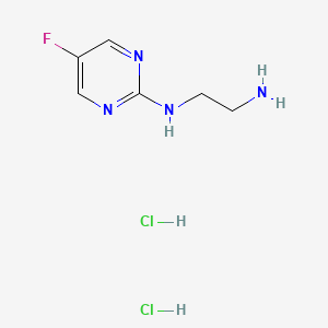 molecular formula C6H11Cl2FN4 B1480677 N1-(5-fluoropyrimidin-2-yl)ethane-1,2-diamine dihydrochloride CAS No. 2098031-89-9