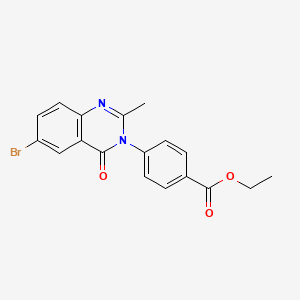 4-(6-Bromo-2-methyl-4-oxo-4H-quinazolin-3-yl)-benzoic acid ethyl ester