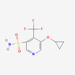 5-Cyclopropoxy-4-(trifluoromethyl)pyridine-3-sulfonamide