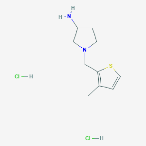 1-((3-Methylthiophen-2-yl)methyl)pyrrolidin-3-amine dihydrochloride