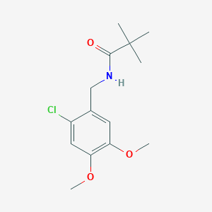 N-(2-chloro-4,5-dimethoxybenzyl)-2,2-dimethylpropanamide