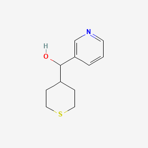 molecular formula C11H15NOS B1480680 pyridin-3-yl(tetrahydro-2H-thiopyran-4-yl)methanol CAS No. 2000862-82-6