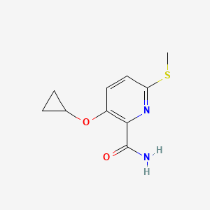 3-Cyclopropoxy-6-(methylthio)picolinamide