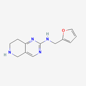 N-(furan-2-ylmethyl)-5,6,7,8-tetrahydropyrido[4,3-d]pyrimidin-2-amine