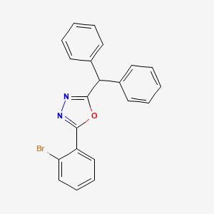 2-(2-Bromophenyl)-5-(diphenylmethyl)-1,3,4-oxadiazole