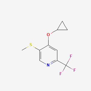 4-Cyclopropoxy-5-(methylthio)-2-(trifluoromethyl)pyridine