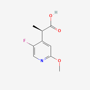 (2R)-2-(5-fluoro-2-methoxypyridin-4-yl)propanoic acid