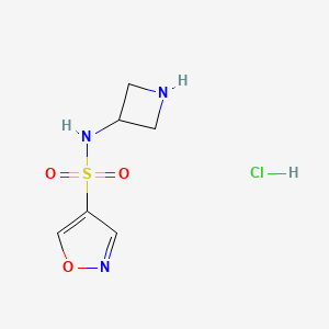 N-(azetidin-3-yl)isoxazole-4-sulfonamide hydrochloride