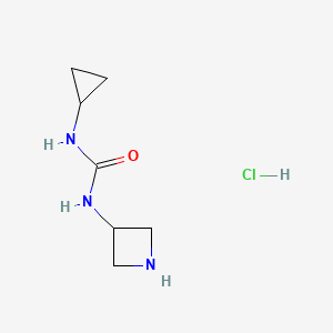 molecular formula C7H14ClN3O B1480688 1-(氮杂环丁-3-基)-3-环丙基脲盐酸盐 CAS No. 2098097-74-4