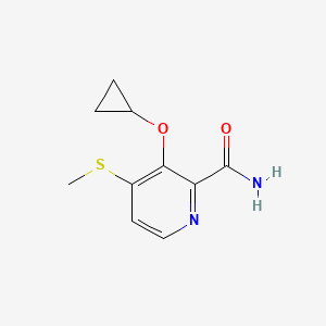 3-Cyclopropoxy-4-(methylthio)picolinamide