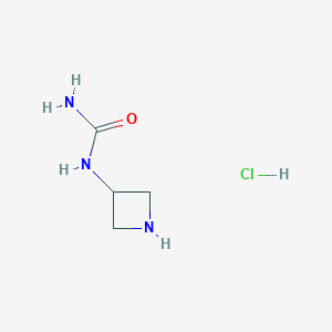 molecular formula C4H10ClN3O B1480693 1-(氮杂环丙-3-基)脲盐酸盐 CAS No. 2097970-12-0