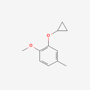 2-Cyclopropoxy-1-methoxy-4-methylbenzene