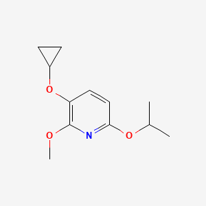 3-Cyclopropoxy-6-isopropoxy-2-methoxypyridine