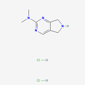 N,N-dimethyl-6,7-dihydro-5H-pyrrolo[3,4-d]pyrimidin-2-amine dihydrochloride