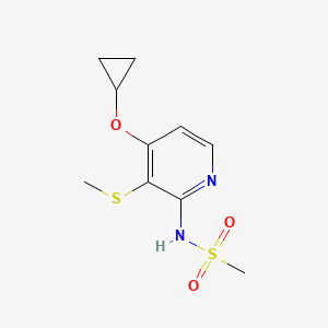 N-(4-Cyclopropoxy-3-(methylthio)pyridin-2-YL)methanesulfonamide