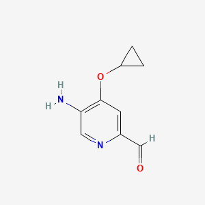 5-Amino-4-cyclopropoxypicolinaldehyde