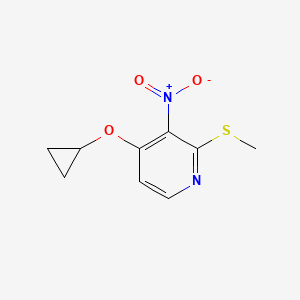 4-Cyclopropoxy-2-(methylthio)-3-nitropyridine