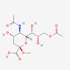 (2S,4S,5R,6R)-5-Acetamido-6-((1R,2S)-3-acetoxy-1,2-dihydroxypropyl)-4-hydroxy-2-methoxytetrahydro-2H-pyran-2-carboxylic acid