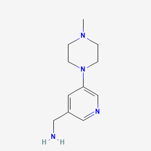 (5-(4-Methylpiperazin-1-yl)pyridin-3-yl)methanamine