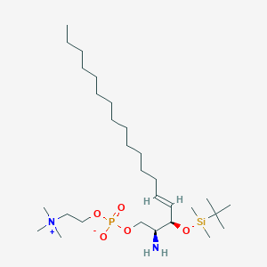 molecular formula C29H63N2O5PSi B14807074 3-O-tert-Butyldimethylsilyl-D-erythro-sphingosylphosphorylcholine 