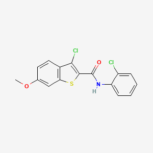 3-chloro-N-(2-chlorophenyl)-6-methoxy-1-benzothiophene-2-carboxamide