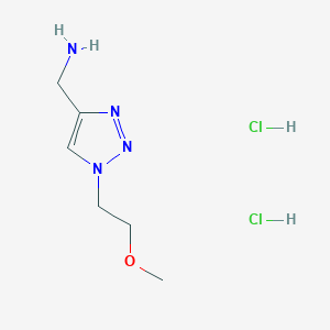 (1-(2-methoxyethyl)-1H-1,2,3-triazol-4-yl)methanamine dihydrochloride