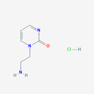 molecular formula C6H10ClN3O B1480710 1-(2-aminoethyl)pyrimidin-2(1H)-one hydrochloride CAS No. 2031269-39-1