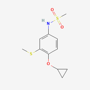 N-(4-Cyclopropoxy-3-(methylthio)phenyl)methanesulfonamide