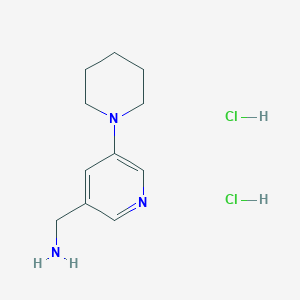 (5-(Piperidin-1-yl)pyridin-3-yl)methanamine dihydrochloride