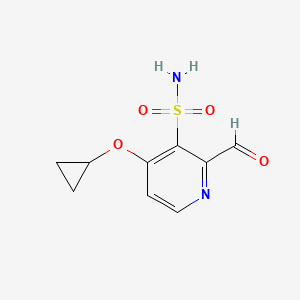 4-Cyclopropoxy-2-formylpyridine-3-sulfonamide