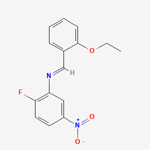 N-[(E)-(2-ethoxyphenyl)methylidene]-2-fluoro-5-nitroaniline